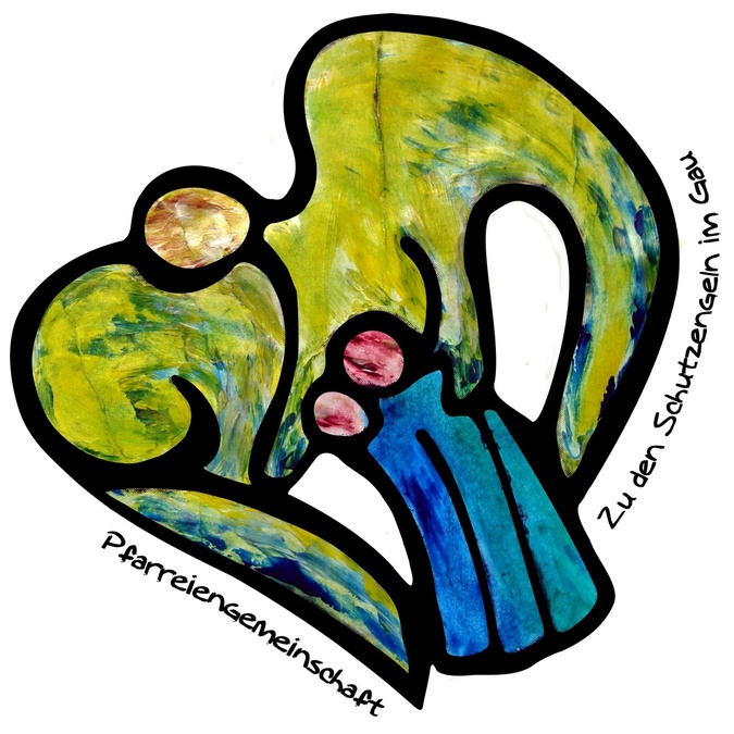 Logo Zu den Schutzengeln im Gau Das Bild zeigt das Logo der Pfarreiengemeinschaft